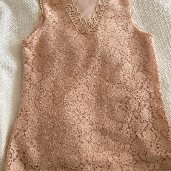 Mauve lace sleeveless top - Picture 6 of 6